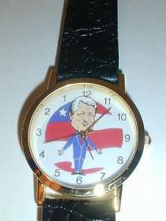 Backwards Running Bill Clinton Watch Never worn NEW 1993