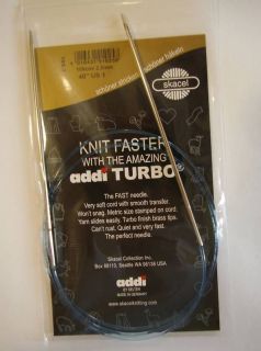 Addi TURBO Circular Knitting Needles 40 Selected Sizes