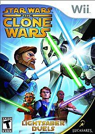 Star Wars The Clone Wars Lightsaber Duels Wii 2008 Bundle w Blue