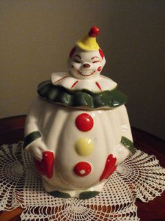 Vintage 1940s Clown Cookie Jar