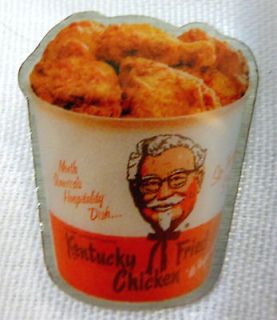 Kentucky Fried Chicken Lapel Pin Bucket Colonel Sanders 1952 to 1978