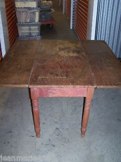 Antique Drop Leaf Farmhouse Table***48 Long