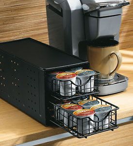 Stacked K Cup Coffee Pod Drawer Organizer
