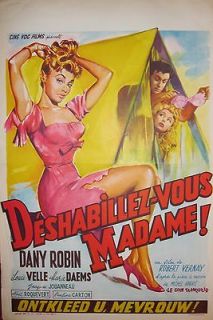 Newly listed Rare Original Movie Poster DeShabillez Vous Madame 14