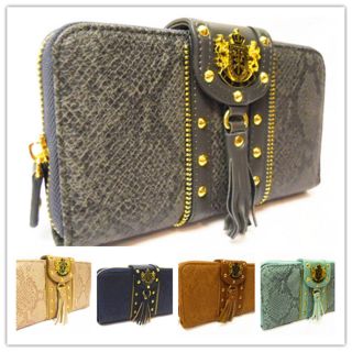 Stud Ladies Womens Designer Cupcake Wallet Purse Clutch Bag Gift Boxed