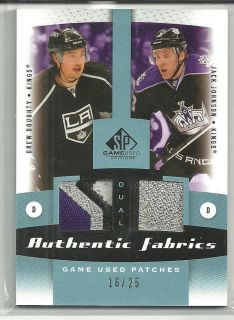 2010/11 SP G/USED DREW DOUGHTY JACK JOHNSON DUAL 4&2 CLR PATCH 16/25