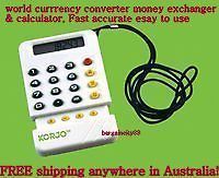 New! KORJO World Currency Converter&Calc ulator Travel Money Exchanger
