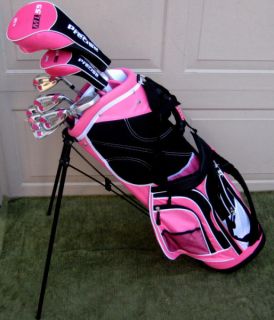 NEW Womens Petite Golf Set Ladies Clubs Complete PINK Driver Wood