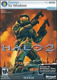 Halo 2 w/ Manual PC DVD acclaimed sci fi shooter game