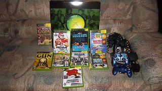 USED XBOX WITH A LOT OF GAMES AND CONTROLLERS