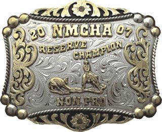 Clint Mortenson Custom Rodeo Trophy Belt Buckle CM04