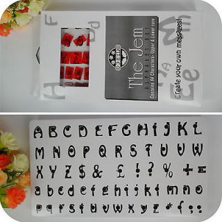 English letters Shaped Cookie Cutter Fondant Cake Decoration tools