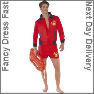 Adult Baywatch Licensed Fancy Dress Lifeguard Costume (Medium)