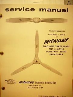 and 3 Blade Met L Matic Constant Speed Propeller Service Manual