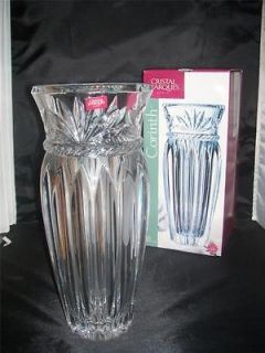 Lead 24% Genuine Crystal Vase by Cristal dArques Paris Corinth NEW