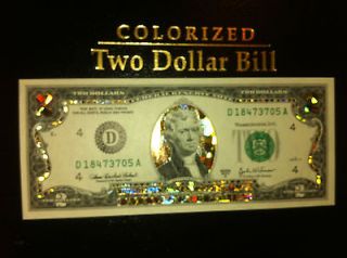 colorized 2 dollar bill