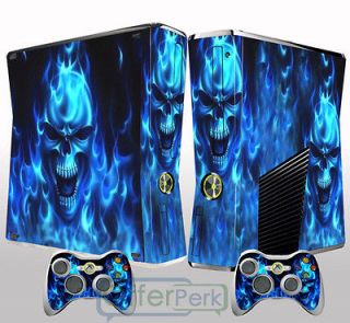Skin Sticker For Xbox 360 SLIM and 2 Free Controller Skins Free ship