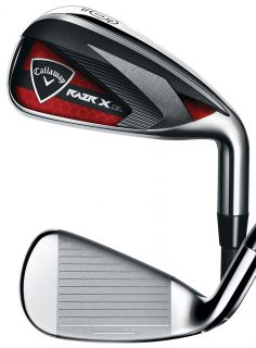 Golf Mens Razr X Black Irons Set 5 PW Steel Uniflex RH Brand New