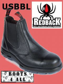 Redback Work Boots USBBL Easy Escape Steel Toe Elastic Side Rambler