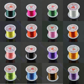Stretchy Elastic String Assorted Crystal Beading Cord Line 16 Colors