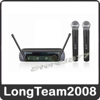 Wireless Microphone Mic VHF Cordless DJ Karaoke professional System