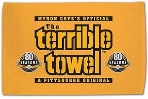 Pittsburgh Steelers 80th Season Official Myron Cope Terrible Towel