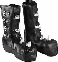 Adults Gothic Boot Covers Halloween Holiday Costume (Size: Fits Up To