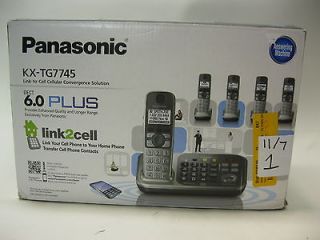 KX TG7745S DECT 6.0 Link to Cell Bluetooth Cordless Phone (11/7 1