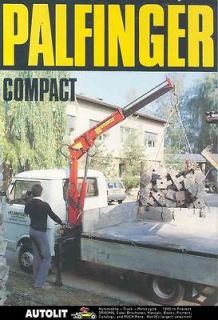 1986 Palfinger Volkswagen Compact Truck Crane Brochure wn3252 IYTUPX