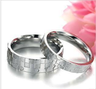 Puzzle LOVE Titanium Steel Couples Ring