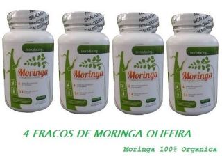 FRASCOS DE MORINGA Oleifera 100% ORGANICA Leaf Powder Capsules
