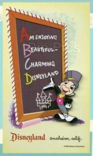 Disney Jiminy Cricket Art Corner Postcard Pin 2010 LE Retired