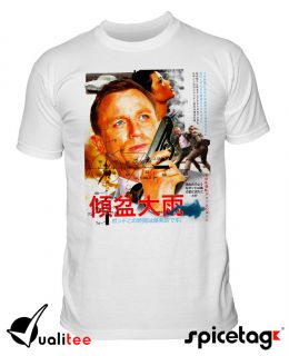 Skyfall T shirt James Bond Tshirt 007 Japanese Daniel Craig Fleming