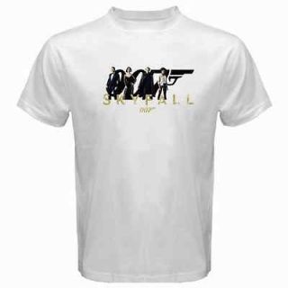 James Bond Skyfall 007 Movie Cool White T Shirt S 3XL