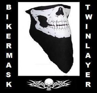 Black SKULL Biker harley Motorcycle Face Mask BANDANA   NEW