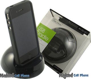 BLACK ADJUSTABLE CHARGER CRADLE DOCK FOR iPHONE 4S 4 3G 3GS iPOD TOUCH
