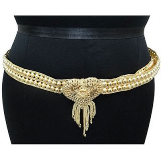 Woman Kamar Bandh Bollywood Saree Belt Gold Tone Jewelry New