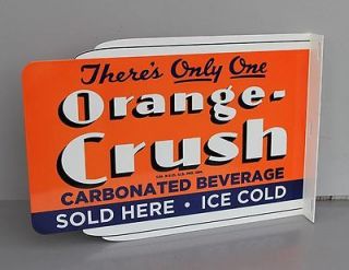 ORANGE CRUSH Sold Here ICE COLD Flange Sign new reissue