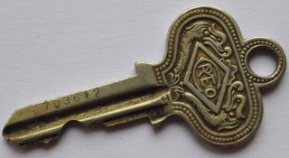 1930s RUSSWIN CREO Beautiful Vintage Richly Decorated Numbered Key
