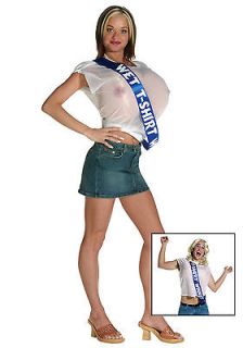 Wet T shirt Winner Costume Halloween Party Game Unisex Adult Funny