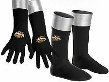 Operation Overdrive Black Boot Covers and gloves childs costume