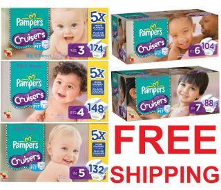 Pampers Baby Cruisers Boys Girls Diaper Size 3 4 5 6 7 (16 41+ lbs) 3
