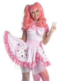 Sexy Harajuku Pink Cupcake Girl Dress Halloween Fancy Dress Costume