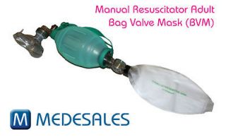 Newly listed Manual Resuscitator Adult   Bag Valve Mask   BVM