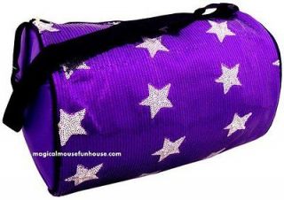 Girls Purple Gymnastics Cheer Dance Ballet Duffle Bag