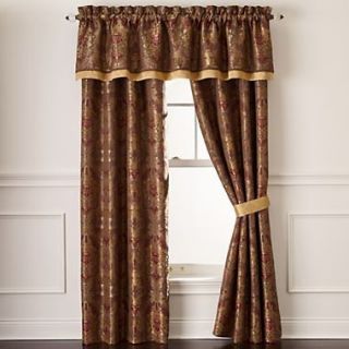 for JCP REYNOLDS LINED Rod Pocket Curtains Pair with Tie Backs 84L