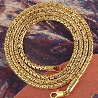 mens gold rope necklace in Gold Plated/Filled
