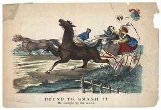 Bound To Smash  by Currier & Ives   Thomas Worth   Original