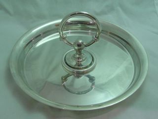 Hermes Paris Silver Plated 2 Piece Round Ashtray