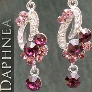 daphnea design crystal new unique dangle hook fashion earrings FE118